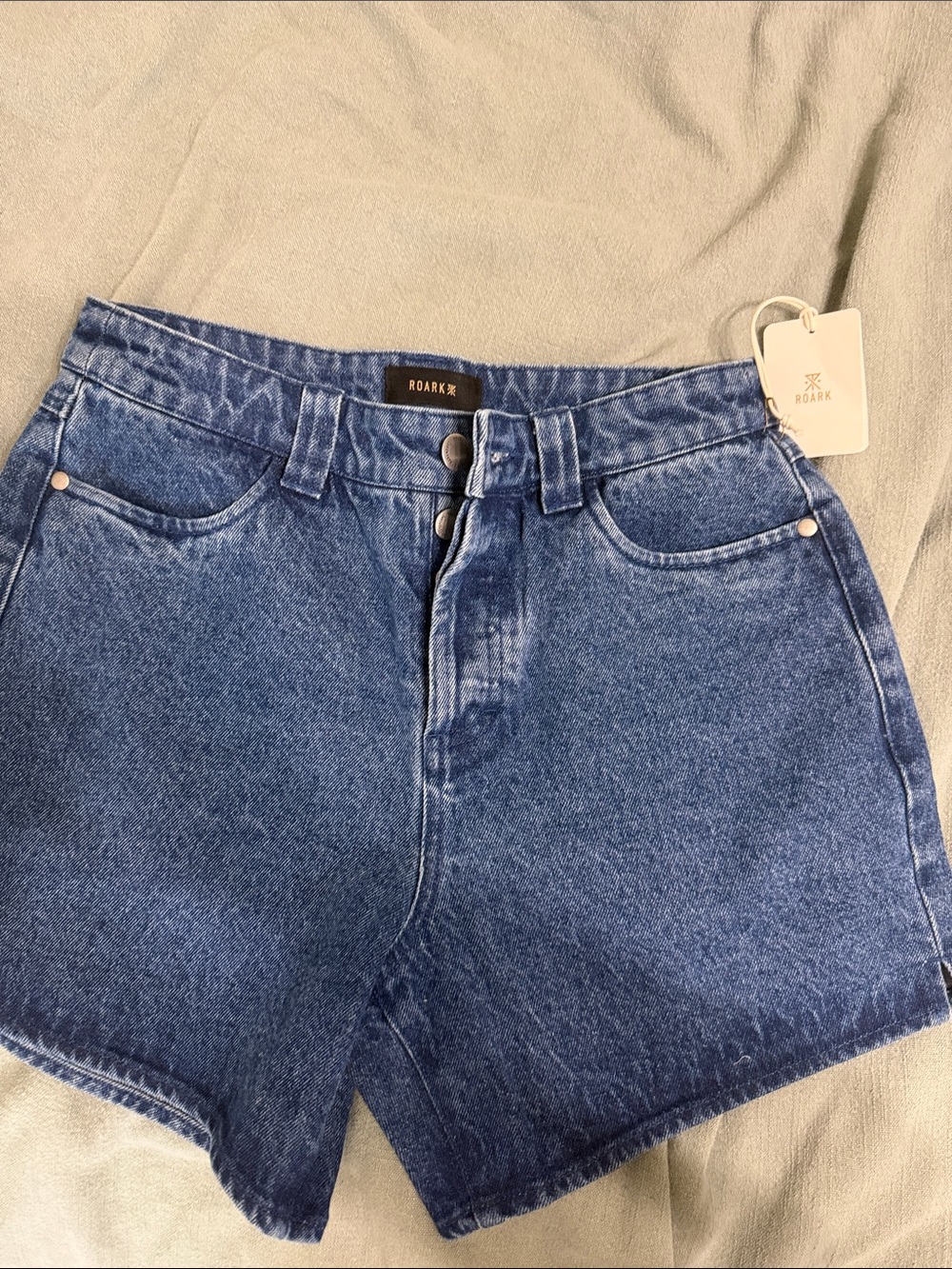 Roark Classic High-Waist Blue Denim Shorts